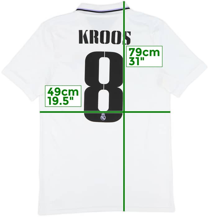 2022-23 Real Madrid Home Shirt Kroos #8 - 9/10 - (S)