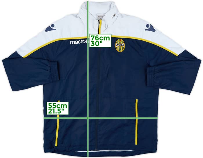 2019-20 Hellas Verona Macron Hooded Rain Jacket - 6/10 - (XL)