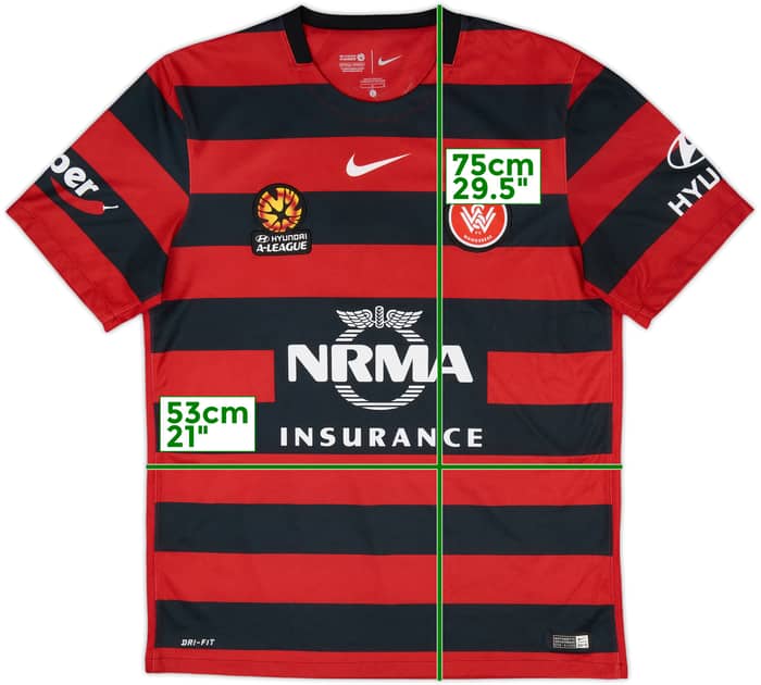 2015-16 Western Sydney Wanderers Home Shirt - 10/10 - (L)