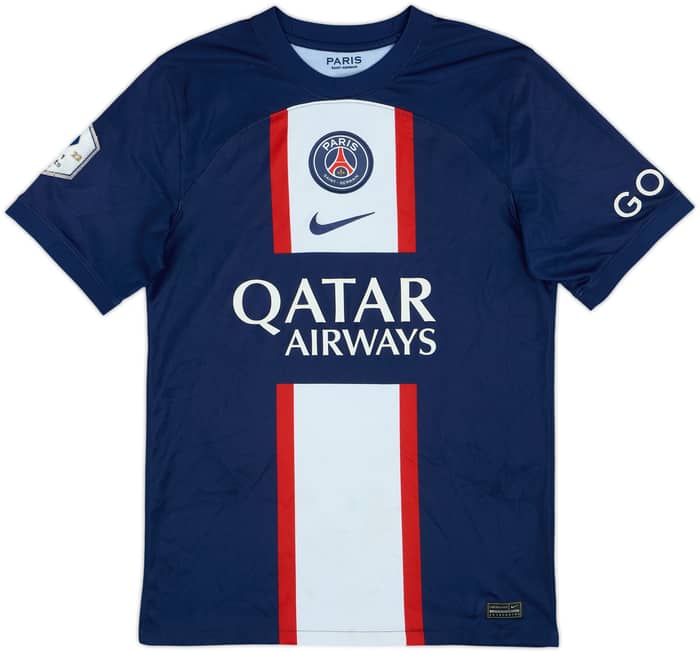 2022-23 Paris Saint-Germain Home Shirt Mbappe #7 - 4/10 - (S)