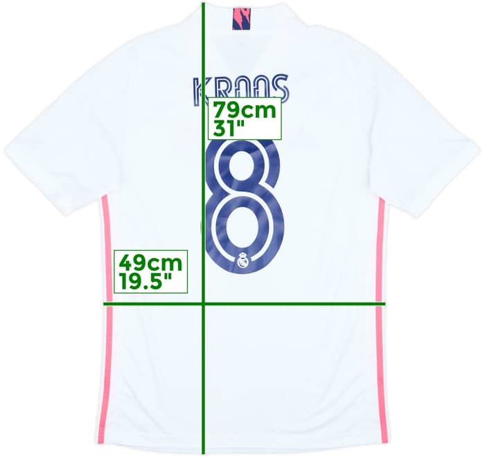 2020-21 Real Madrid Home Shirt Kroos #8 - 9/10 - (M)