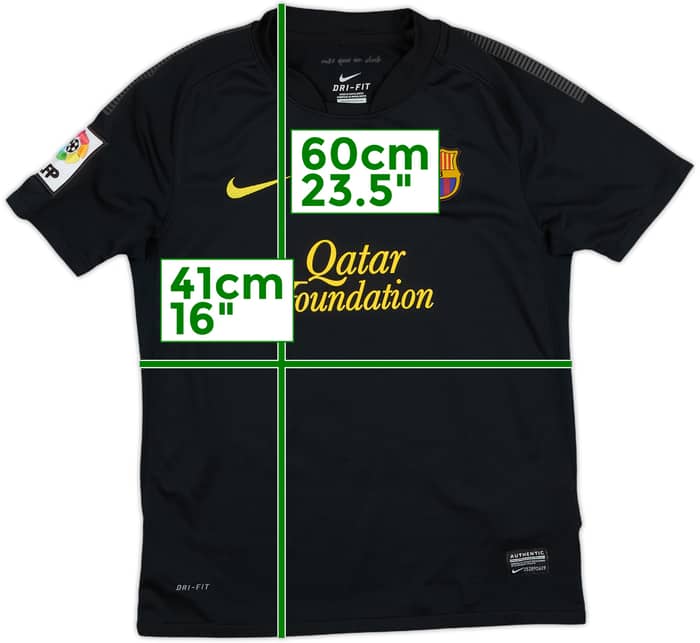 2011-12 Barcelona Away Shirt - 8/10 - (M.Boys)