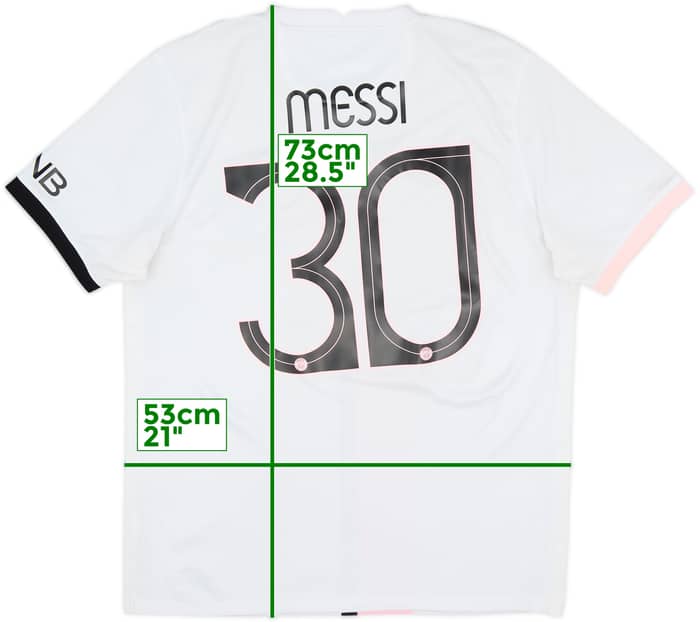 2021-22 Paris Saint-Germain Away Shirt Messi #30 - 5/10 - (L)