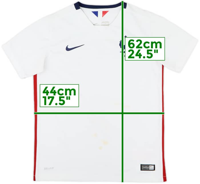 2015-16 France Away Shirt - 5/10 - (L.Boys)