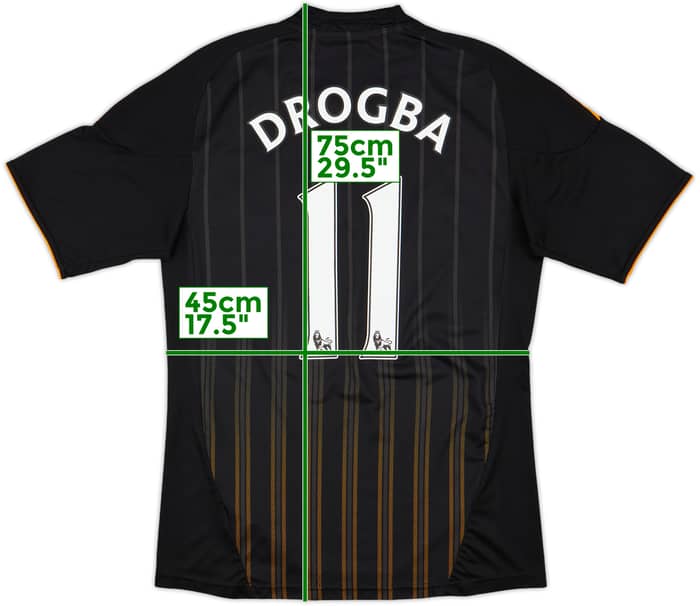 2010-11 Chelsea Away Shirt Drogba #11 - 7/10 - (S)