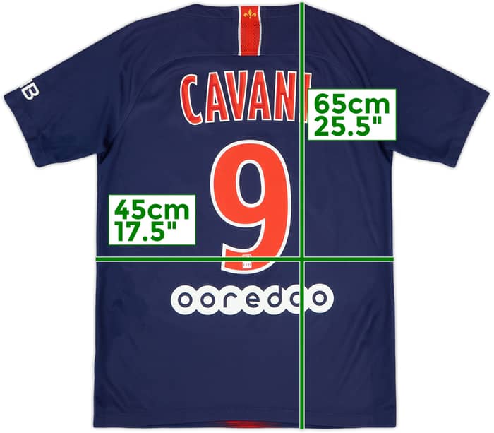 2018-19 Paris Saint-Germain Home Shirt Cavani #9 - 8/10 - (XL.Boys)