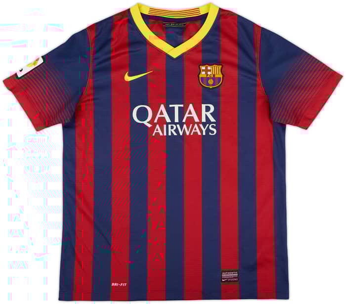 2013-14 Barcelona Home Shirt - 8/10 - (XL.Boys)