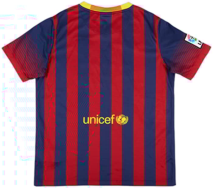 2013-14 Barcelona Home Shirt - 8/10 - (XL.Boys)