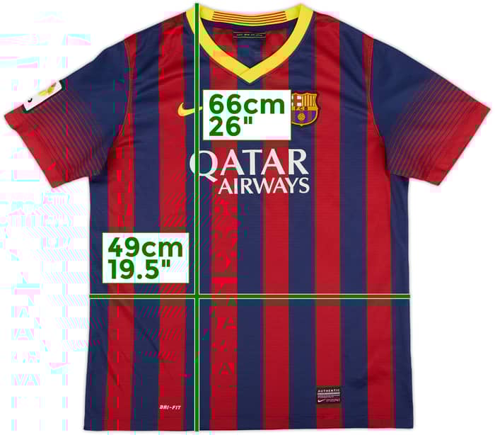 2013-14 Barcelona Home Shirt - 8/10 - (XL.Boys)