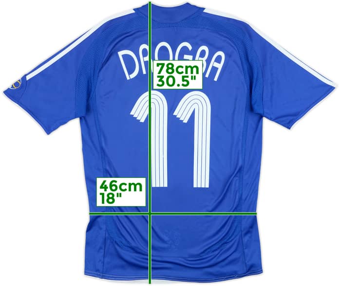 2006-08 Chelsea Home Shirt Drogba #11 - 6/10 - (S)