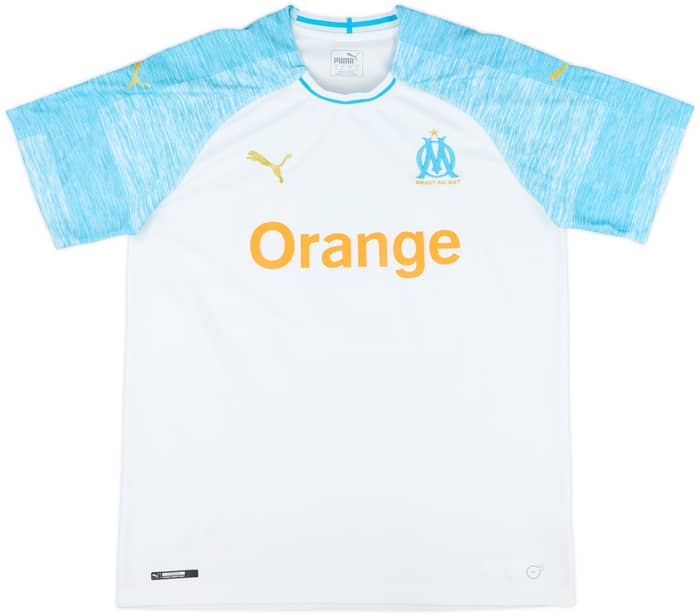 2018-19 Olympique Marseille Home Shirt Balotelli #9 - 6/10 - (L)