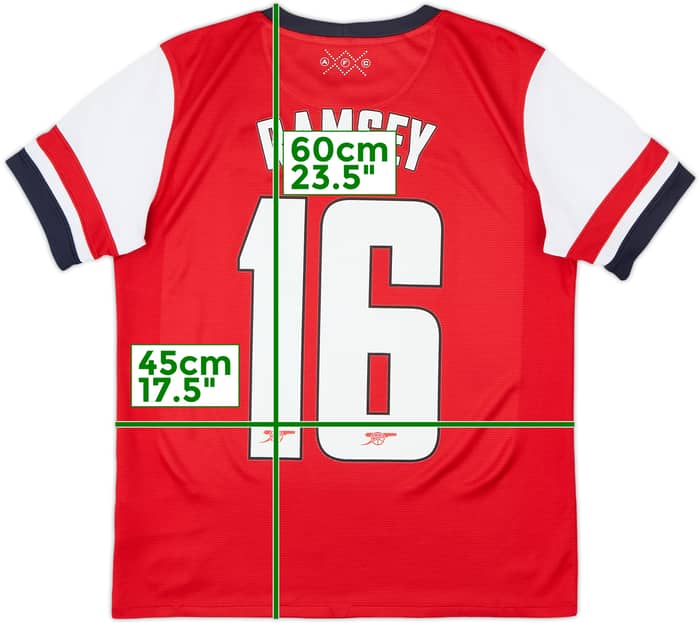 2012-14 Arsenal Home Shirt Ramsey #16 - 8/10 - (XL.Boys)