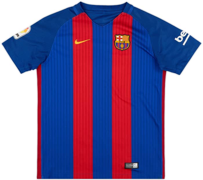 2016-17 Barcelona Home Shirt - 6/10 - (M.Boys)