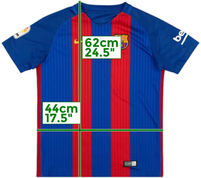 2016-17 Barcelona Home Shirt - 6/10 - (M.Boys)