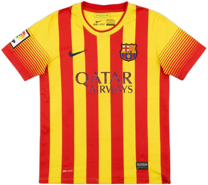 2013-15 Barcelona Away Shirt - 6/10 - (M.Boys)