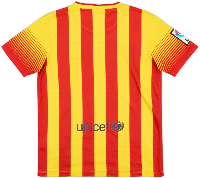 2013-15 Barcelona Away Shirt - 6/10 - (M.Boys)