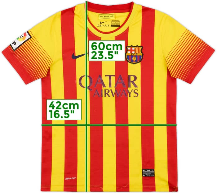 2013-15 Barcelona Away Shirt - 6/10 - (M.Boys)