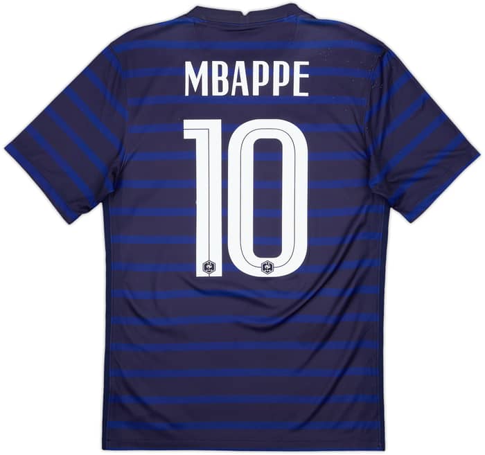 2020-21 France Home Shirt Mbappe #10 - 8/10 - (S)