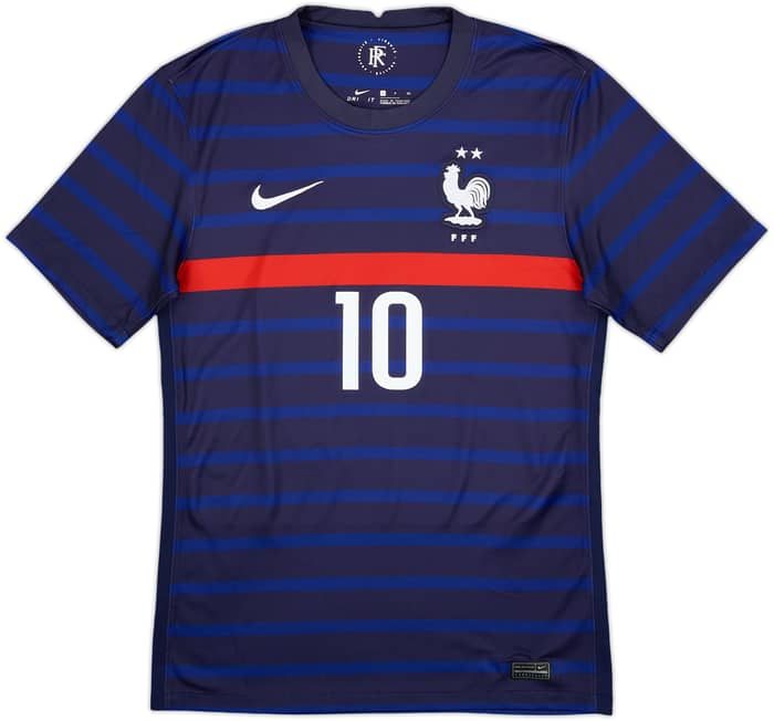 2020-21 France Home Shirt Mbappe #10 - 8/10 - (S)