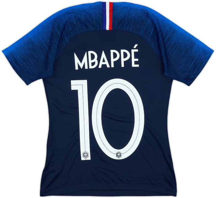 2018 France Home Shirt Mbappe #10 - 7/10 - (Women's XS)
