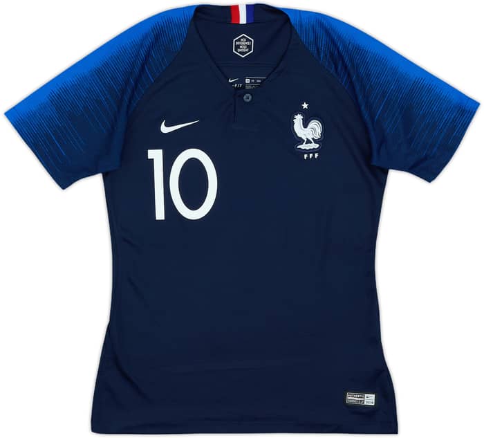 2018 France Home Shirt Mbappe #10 - 7/10 - (Women's XS)