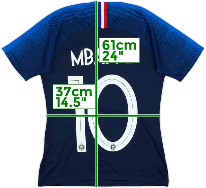 2018 France Home Shirt Mbappe #10 - 7/10 - (Women's XS)
