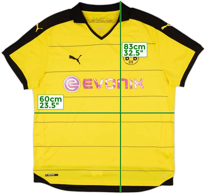 2015-16 Borussia Dortmund Home Shirt - 4/10 - (XXL)