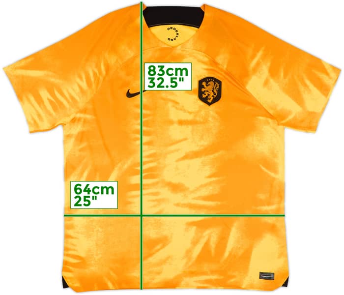 2022-23 Netherlands Home Shirt - 7/10 - (XXL)