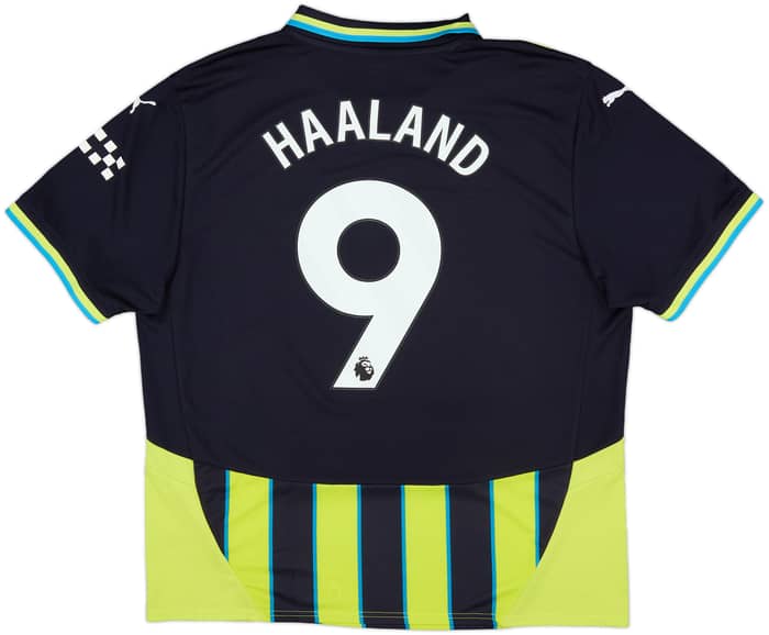 2024-25 Manchester City Away Shirt Haaland #9 - 8/10 - (XL)