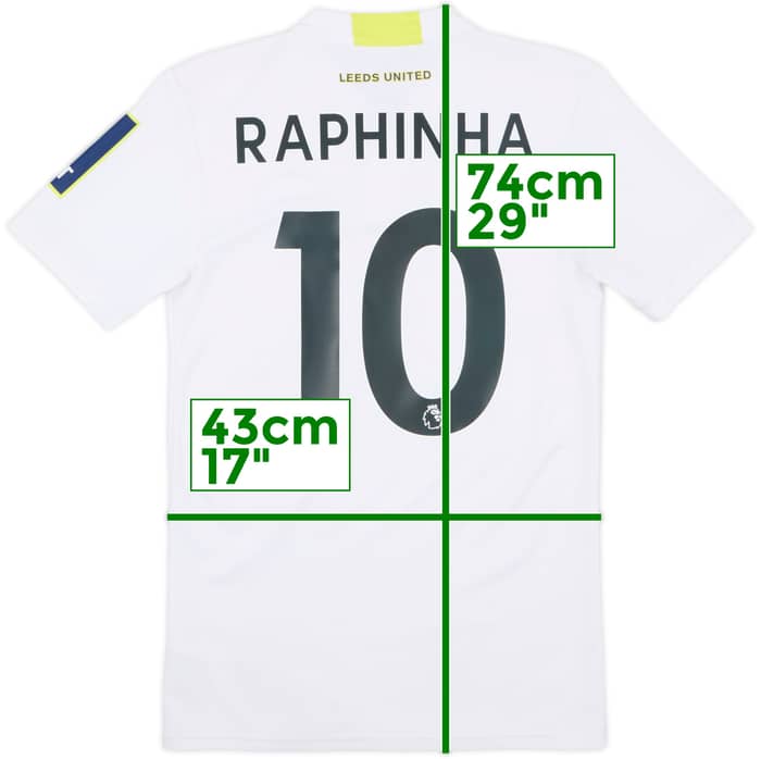 2021-22 Leeds United Home Shirt Raphinha #10 - 6/10 - (XS)