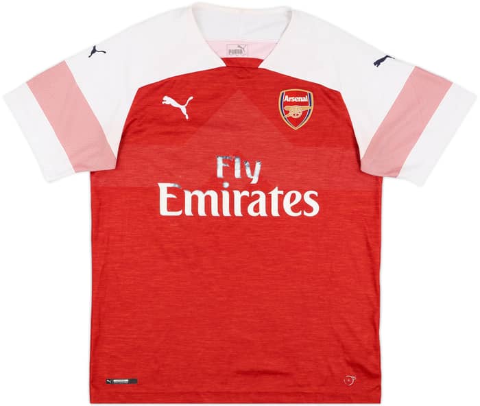 2018-19 Arsenal Home Shirt Aubameyang #14 - 4/10 - (L)