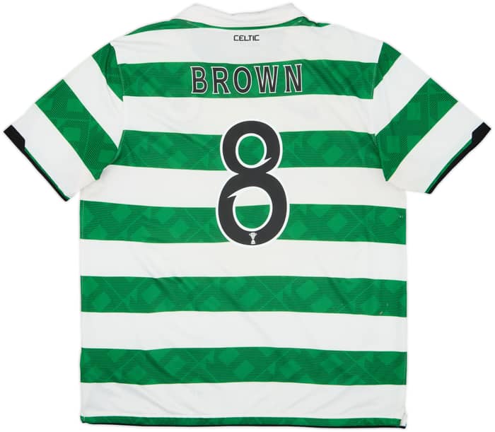 2010-12 Celtic Home Shirt Brown #8 - 6/10 - (L)
