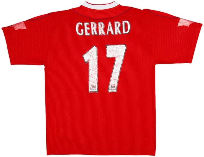 2002-04 Liverpool Home Shirt Gerrard #17 - 4/10 - (M)