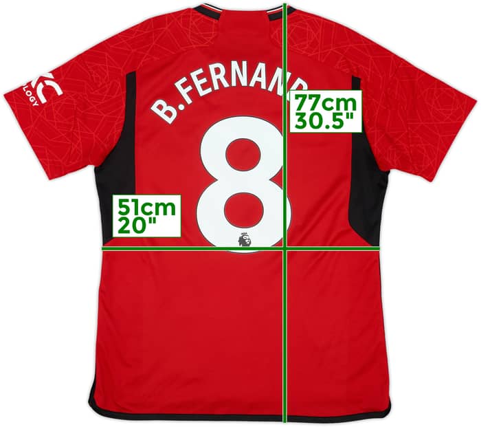 2023-24 Manchester United Home Shirt B.Fernandes #8 - 10/10 - (L)