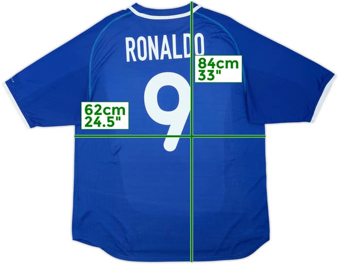 2000-02 Brazil Away Shirt Ronaldo #9 - 5/10 - (XL)