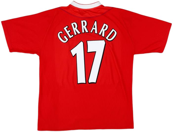 2002-04 Liverpool Home Shirt Gerrard #17 - 5/10 - (L)