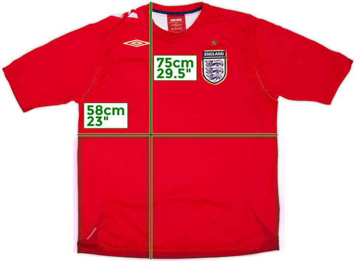 2006-08 England Away Shirt - 5/10 - (XL)