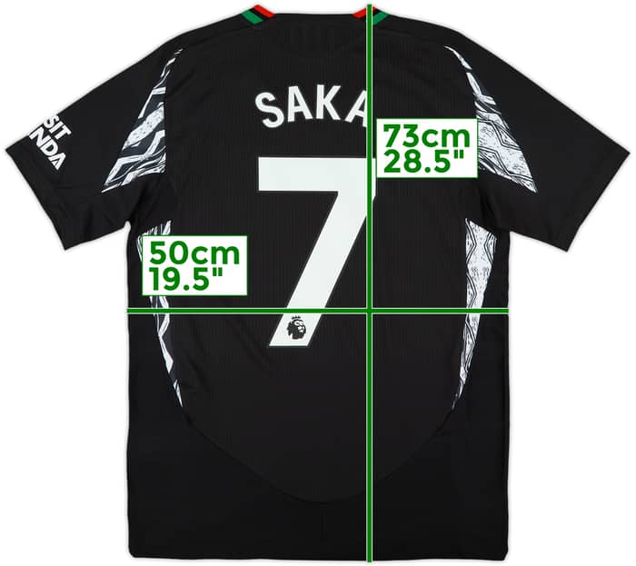2024-25 Arsenal Authentic Away Shirt Saka #7 (M)