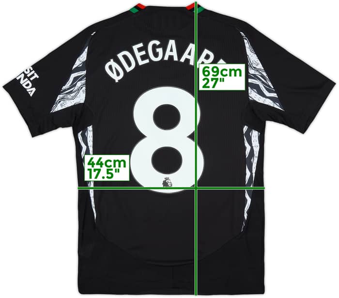 2024-25 Arsenal Authentic Away Shirt Odegaard #8 (S)