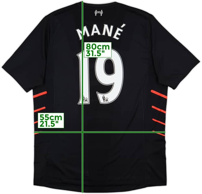 2016-17 Liverpool Away Shirt Mane #19 - 7/10 - (L)