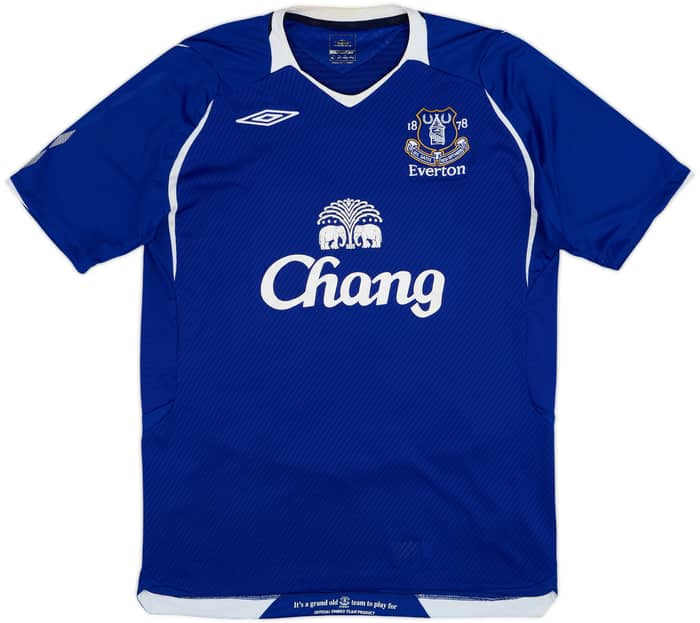 2008-09 Everton Home Shirt Pienaar #20 - 9/10 - (M)