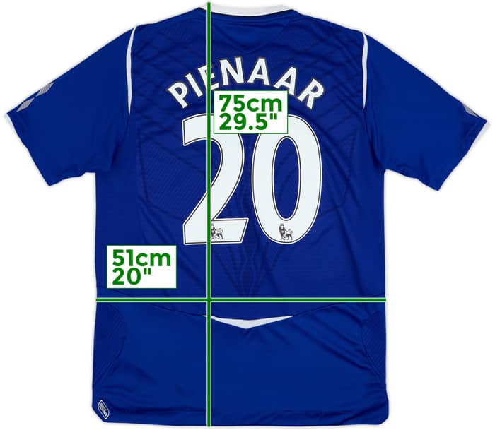 2008-09 Everton Home Shirt Pienaar #20 - 9/10 - (M)