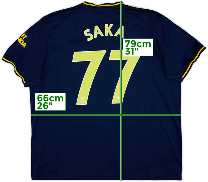 2019-20 Arsenal Third Shirt Saka #77 - 8/10 - (XXL)
