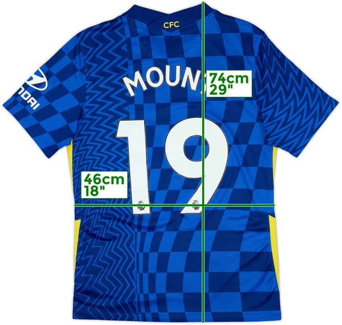 2021-22 Chelsea Home Shirt Mount #19 - 9/10 - (M)