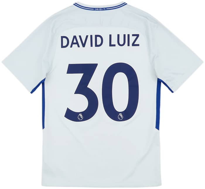 2017-18 Chelsea Away Shirt David Luiz #30 - 8/10 - (S)
