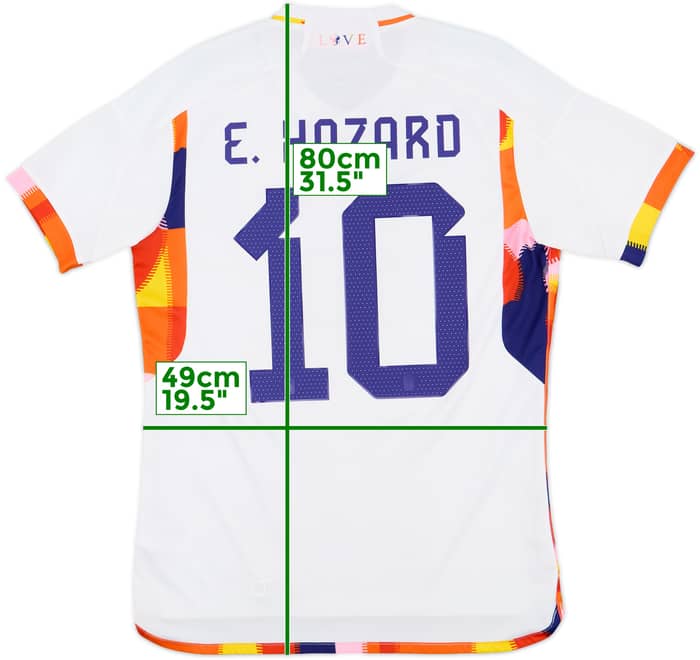2022-23 Belgium Away Shirt E.Hazard #10 - 8/10 - (M)
