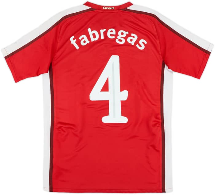 2008-10 Arsenal Home Shirt Fabregas #4 - 6/10 - (XL.Boys)