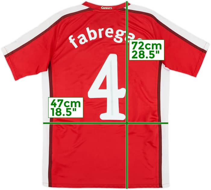 2008-10 Arsenal Home Shirt Fabregas #4 - 6/10 - (XL.Boys)
