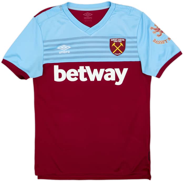 2019-20 West Ham Home Shirt Noble #16 - 6/10 - (M)