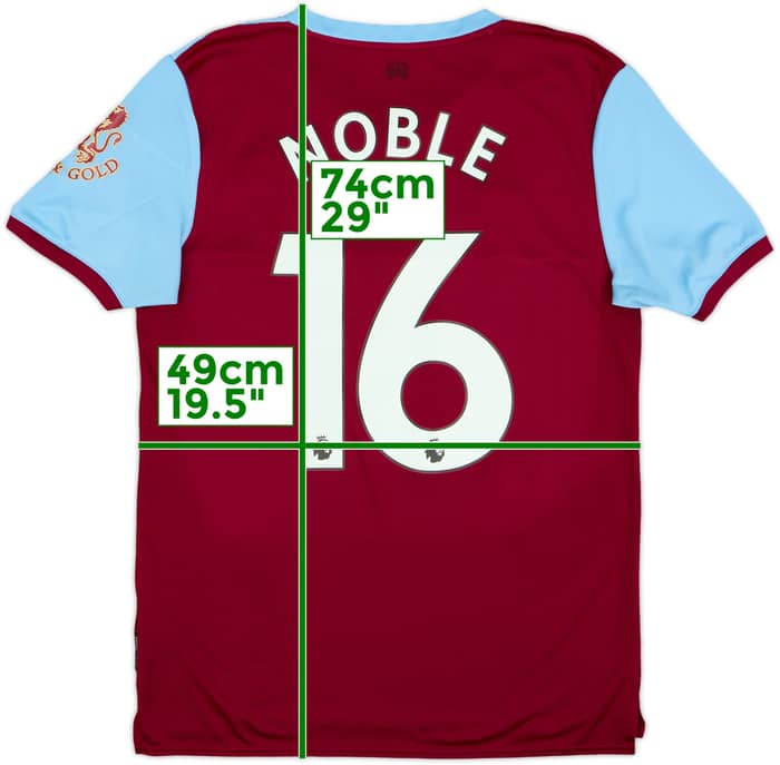 2019-20 West Ham Home Shirt Noble #16 - 6/10 - (M)